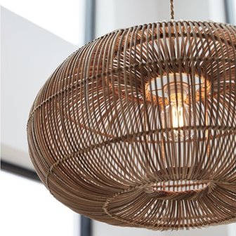 Rattanowa lampa kula Zuri naturalna 61cm